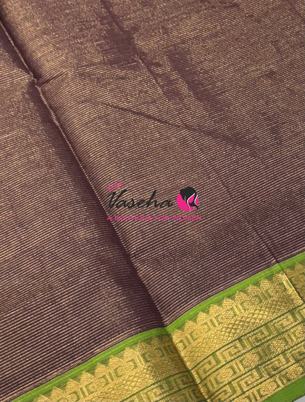 Pure Silk Cotton Saree - Vairavoosi Design - VVSCV005