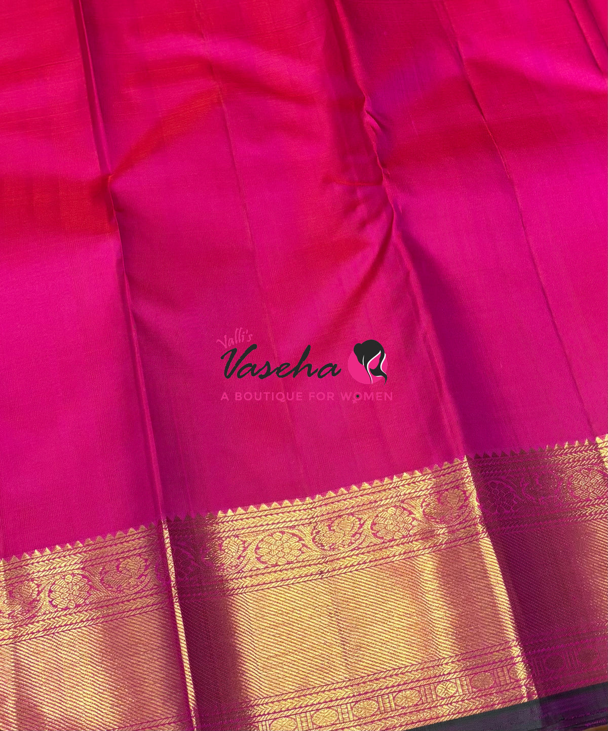 Pure Kanchipuram Silk Saree - Pink Shade - VVPS040