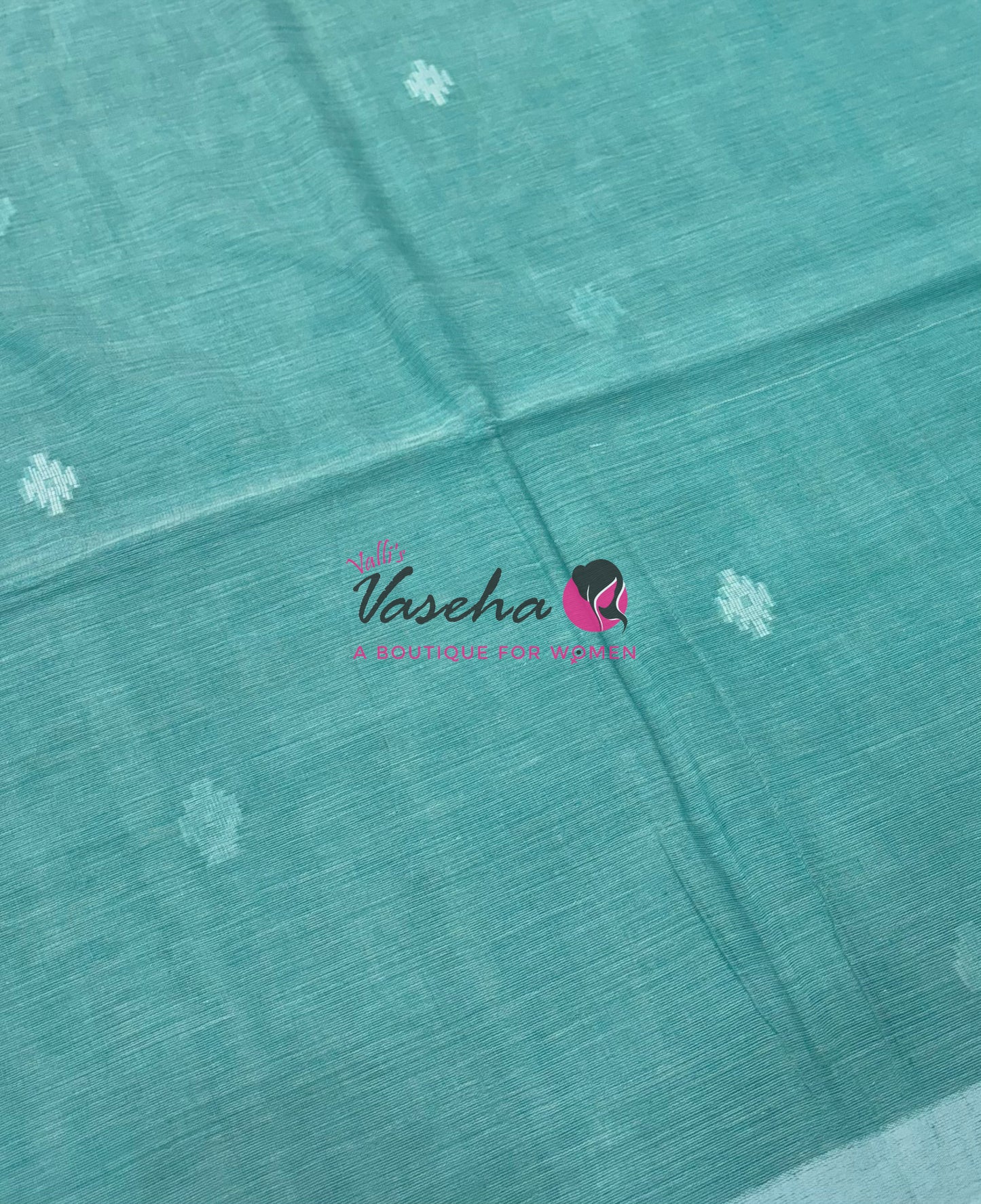 Bengal Kaddhi Cotton Saree | VVBKC002 | Sea Blue Shade