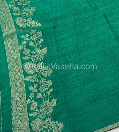 Banarasi - Heritage Silk - Semi Kathan Silk - Green Shade - VVBHS008