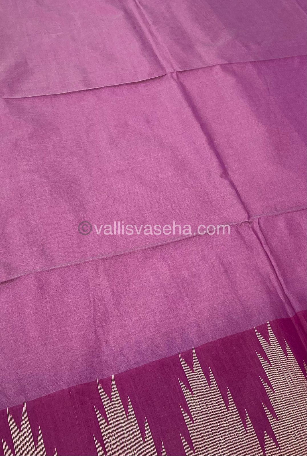 Semi Raw Silk - Half White with purple Shade - VVRS002