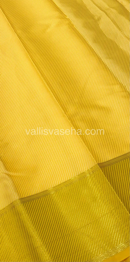 Semi Bridal Tissue Sarees - Golden Yellow Shade - VVSBT001