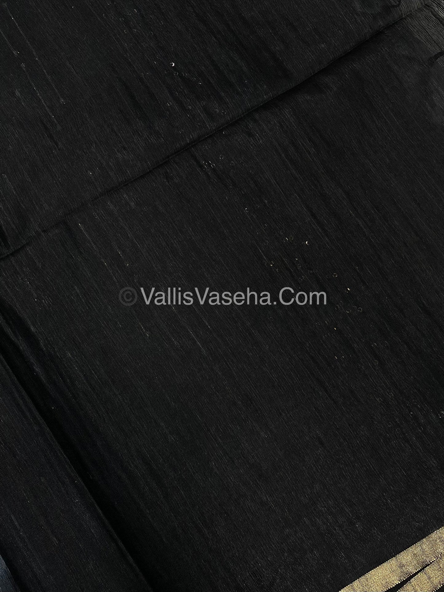Bhagalpuri Silk | Grey with Black Shade | VVBS010