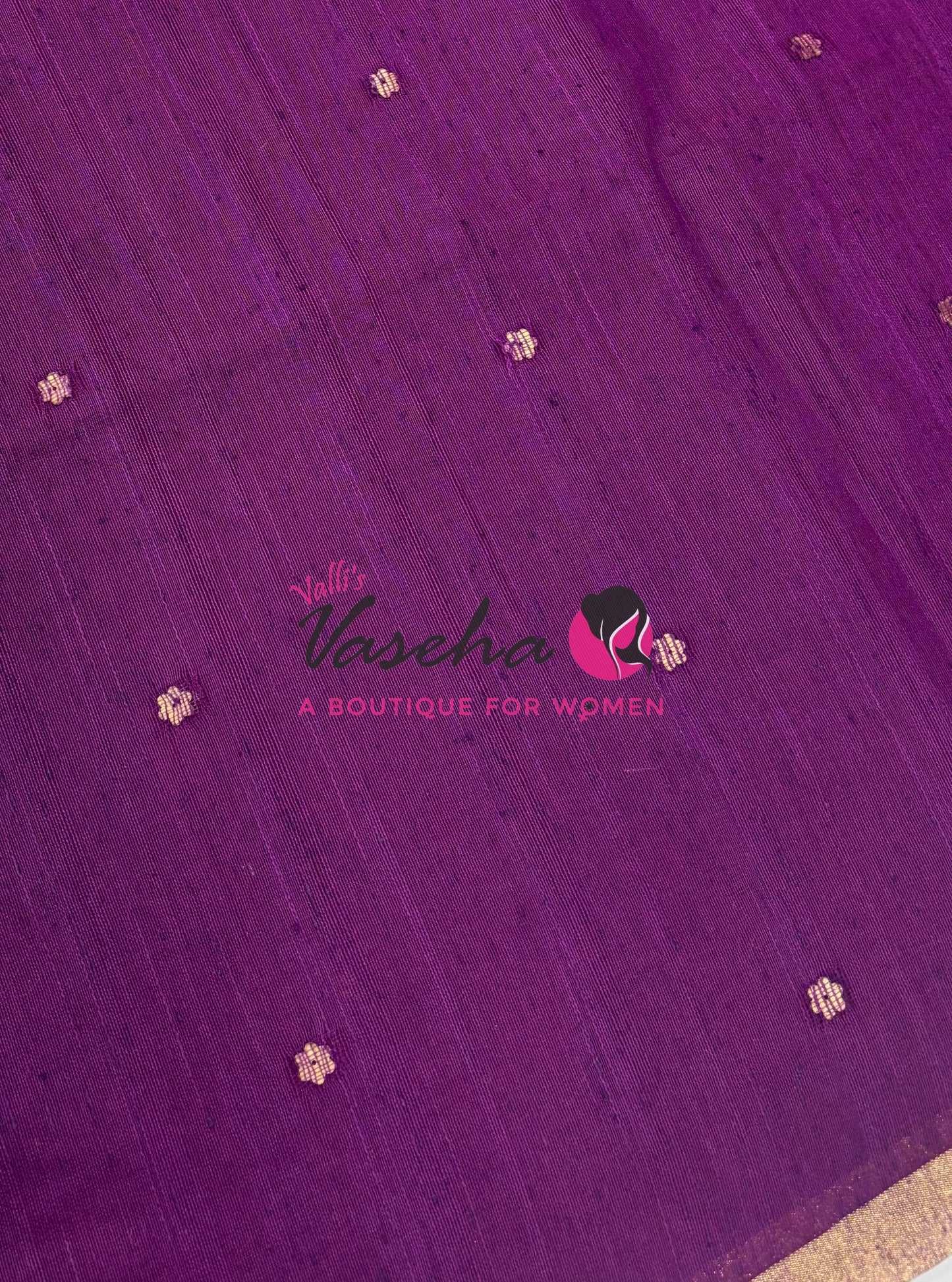 Semi Duppion Tussar Silk Saree | Purple Shade |VVSDT001