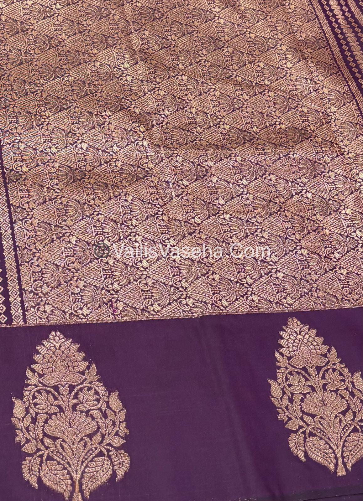 Semi Soft Silk -  Purple Shade -VVSSS016