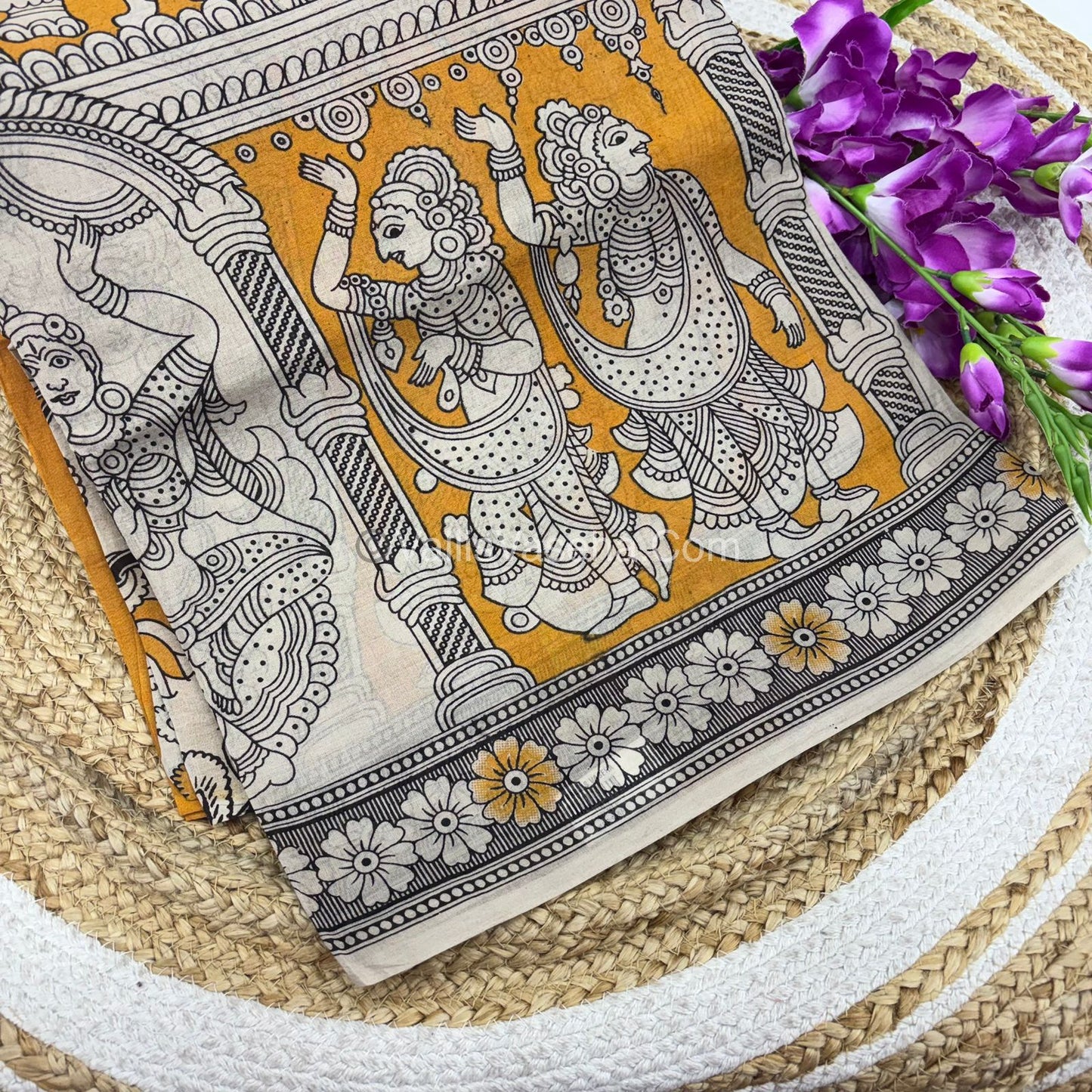 Pure Kalamkari Cotton Saree - VVPKC002