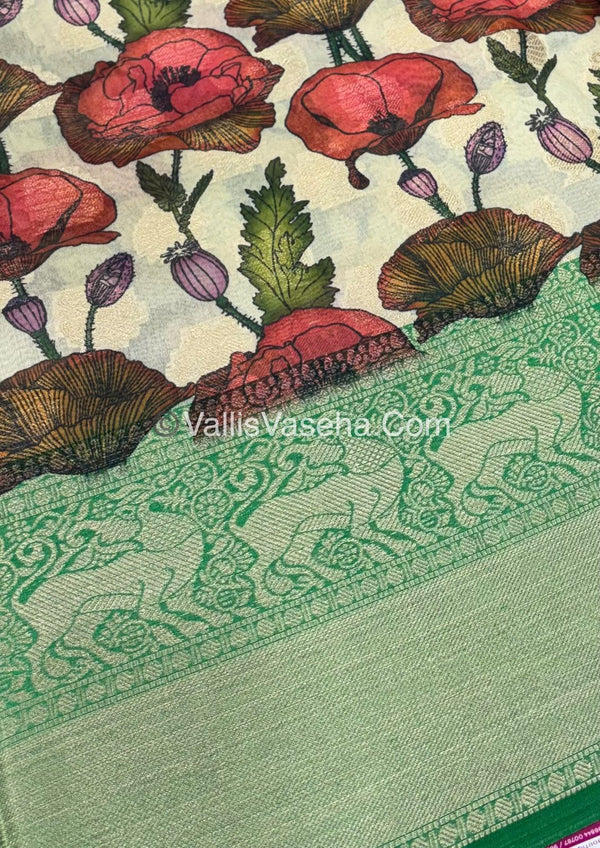 50% less - Offer Saree - Mixed Cotton Saree   - VVDS005