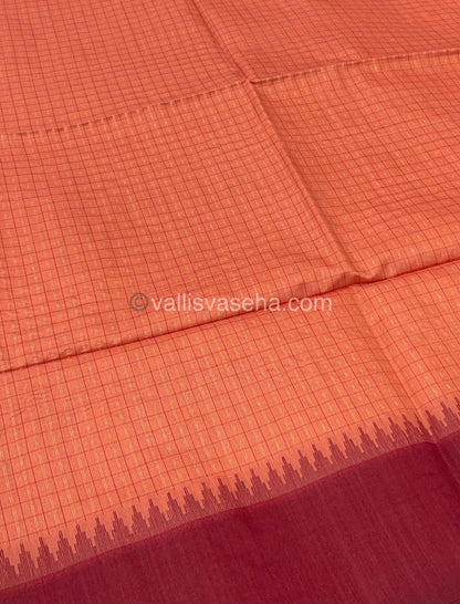 Semi Raw Silk - Lakshadeepam Design Weaving - VVRS004