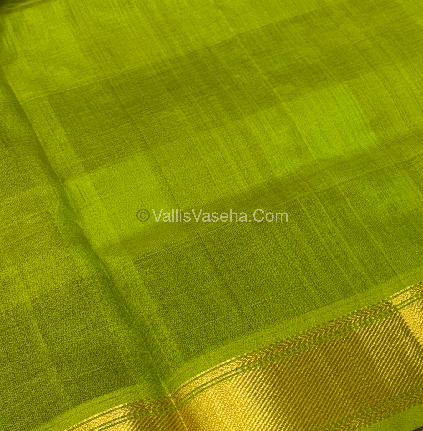 Pure Silk Cotton Saree - Pazhum Pazhamum Checks Design - VVPPSC02