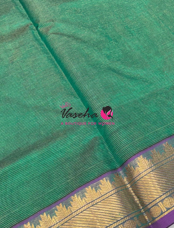 Pure Silk Cotton Saree - Vairavoosi Design - VVSCV005