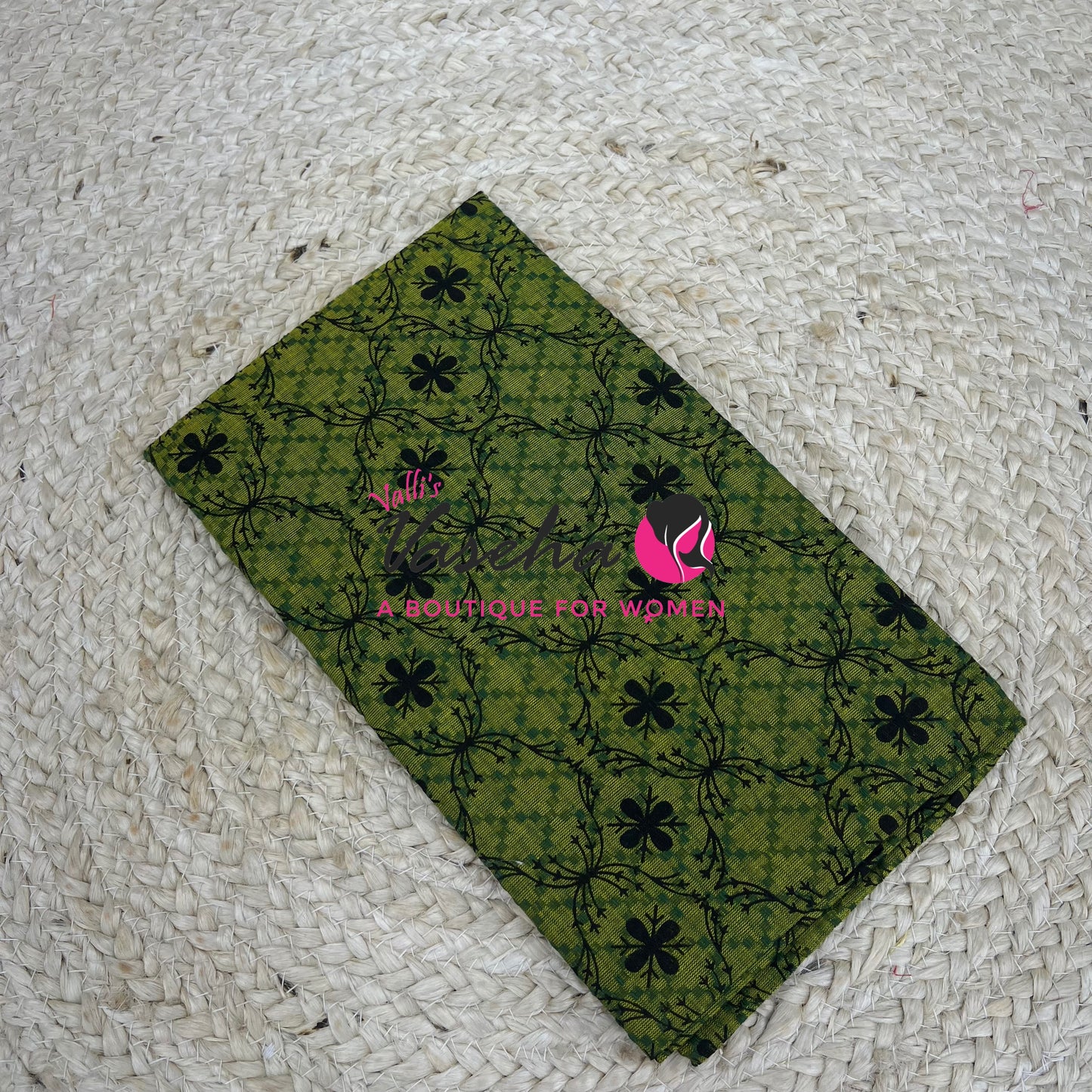 Blouse Bit - Pure Cotton - Self Bobby  Print - 1 mtr - VVBB001