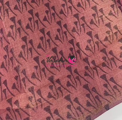 Linen Tissue Saree - VVLTS010