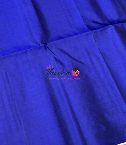 Pure Soft Silk Saree  - Blue Shade - VVPSS113