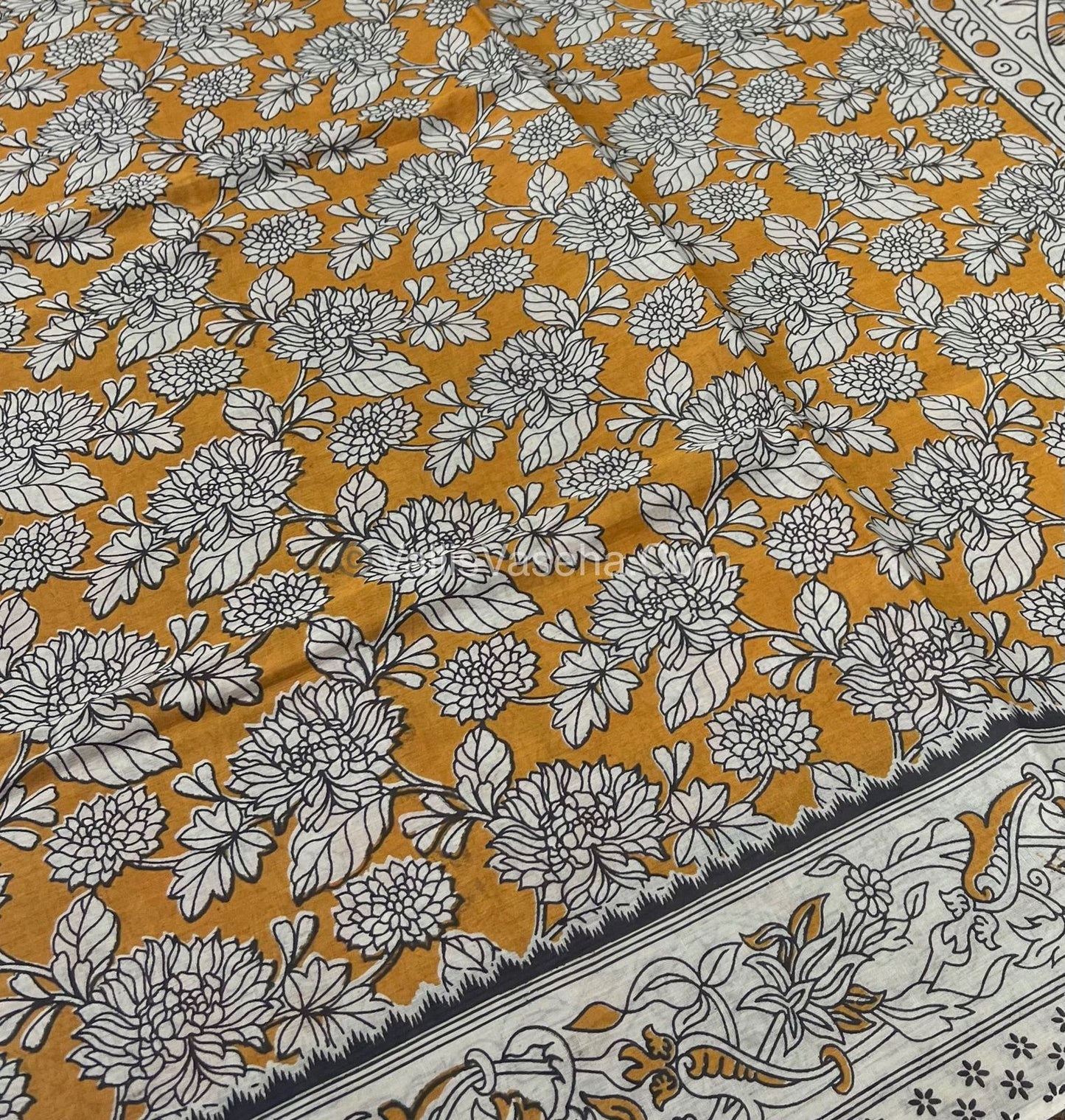 Pure Kalamkari Cotton Saree - VVPKC002