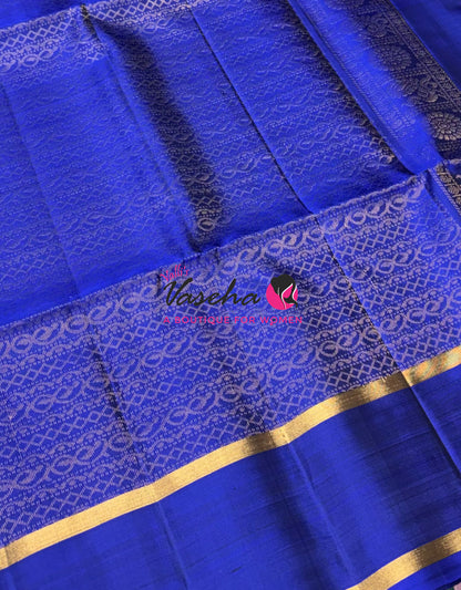 Pure Soft Silk Saree  - Light Lavender & Blue Combo - VVPSS138