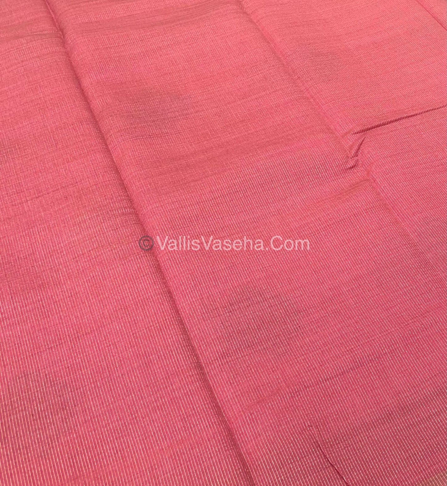 Semi Tussar Silk Saree -  Dark Peach shade - VVSTS016