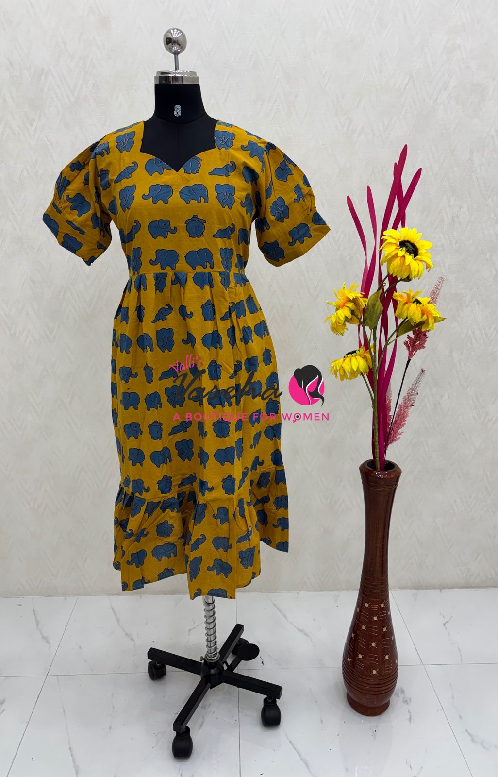 Ready Made - Kalamkari Frock  - VVRKF002