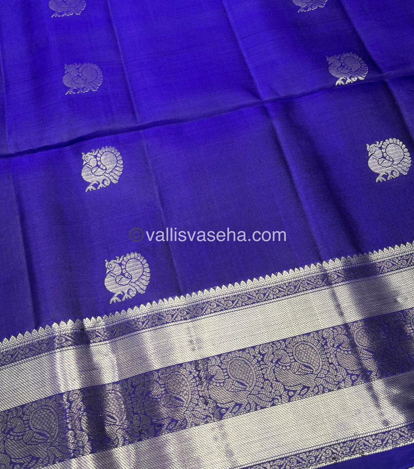 Pure Soft Silk Saree - Violetish Blue Shade - VVPSS063