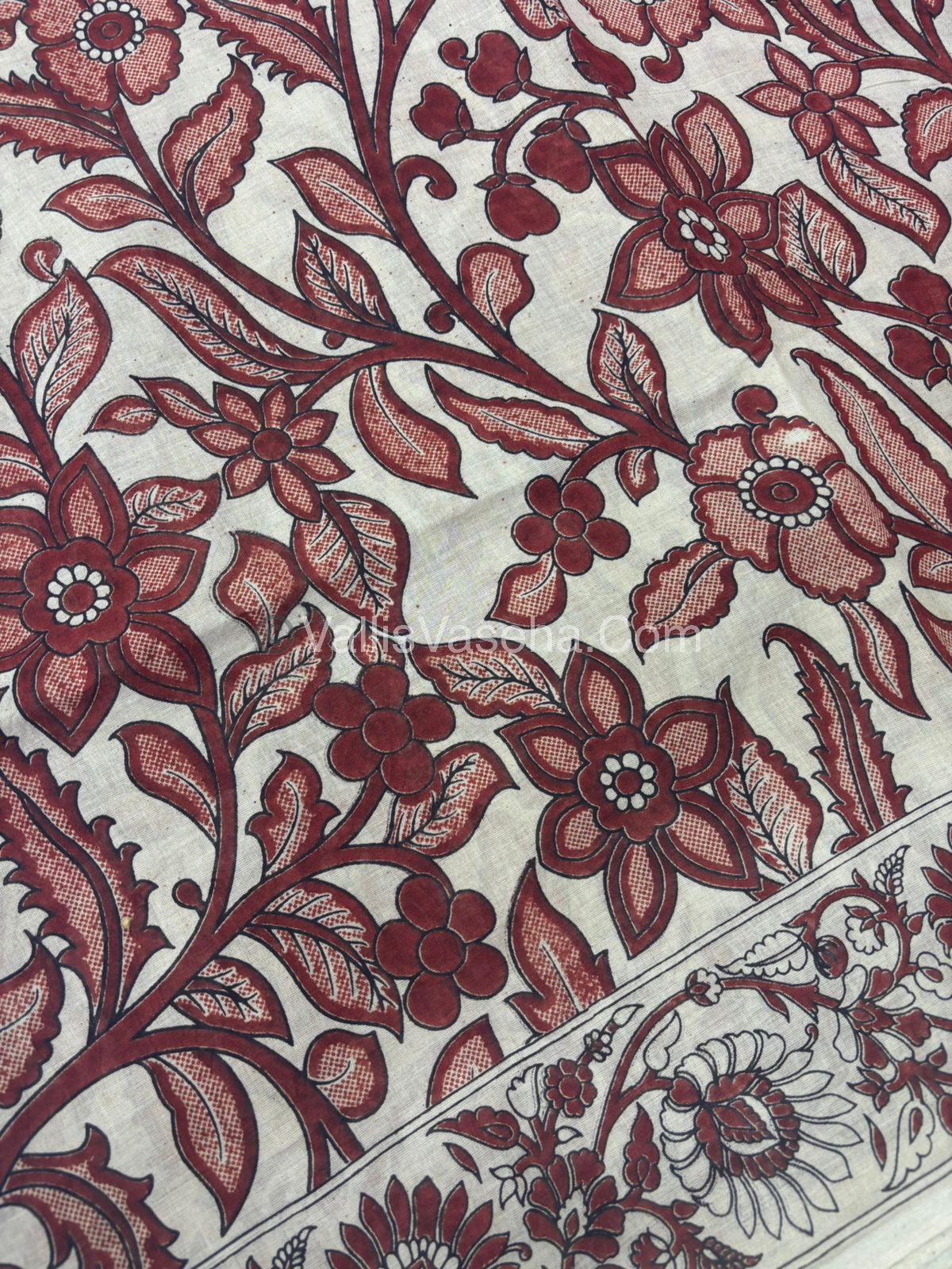 Pure Kalamkari Cotton Saree - VVPKC002