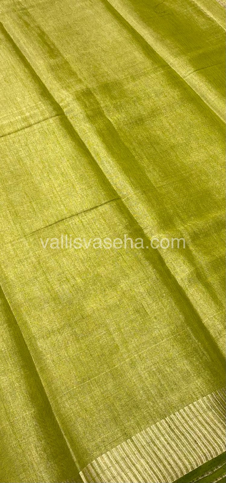 Semi Tussar Silk - Green Shade - VVSTS001