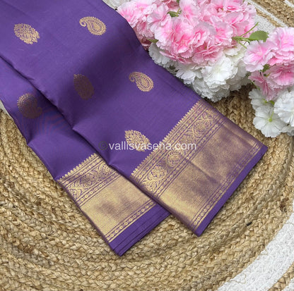 Pure Kanchipuram Silk Saree - Lavender Shade - VVPS010