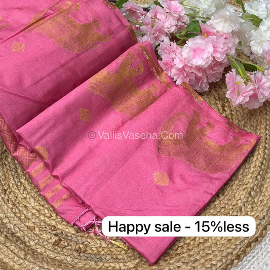 Mulberry Semi Silk - Baby pink  Shade - VVMSS001