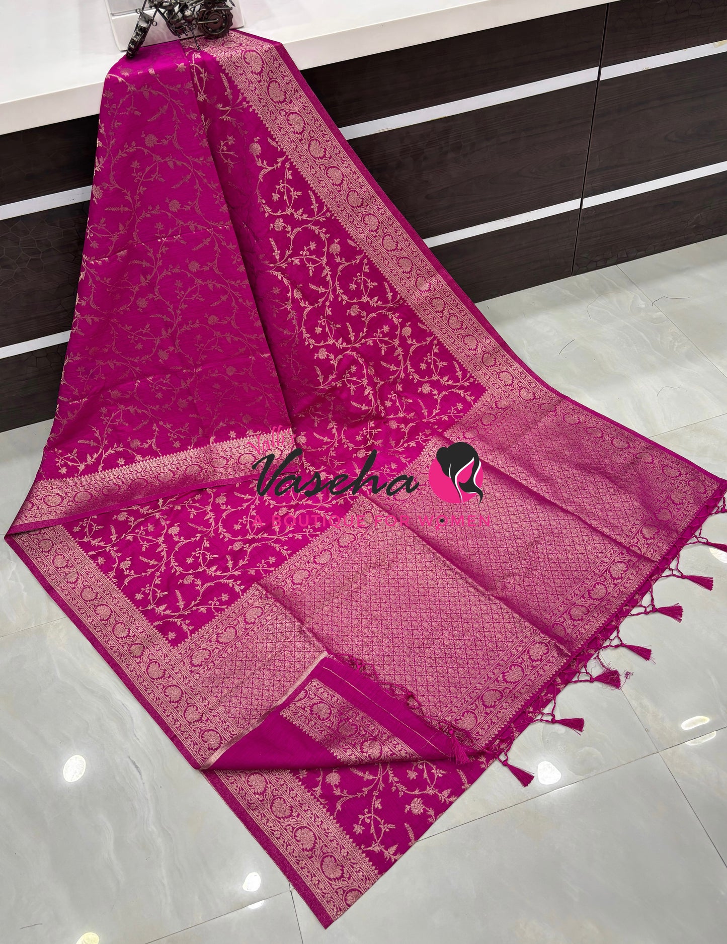 Banarasi - Heritage Silk - Semi Kathan Silk - Pink Shade - VVBHS001