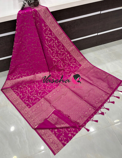 Banarasi - Heritage Silk - Semi Kathan Silk - Pink Shade - VVBHS001