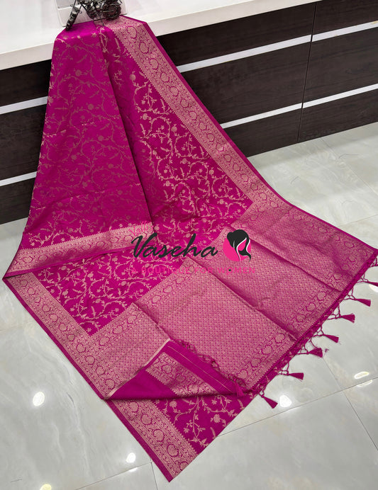 Banarasi - Heritage Silk - Semi Kathan Silk - Pink Shade - VVBHS001