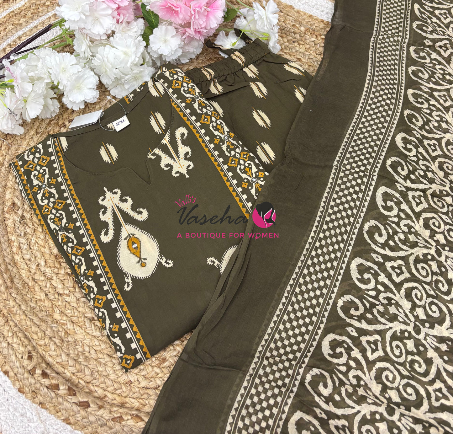 Ready Made |Salwar, Kameez & Duppatta(3pc)|Cotton |VVRMS020