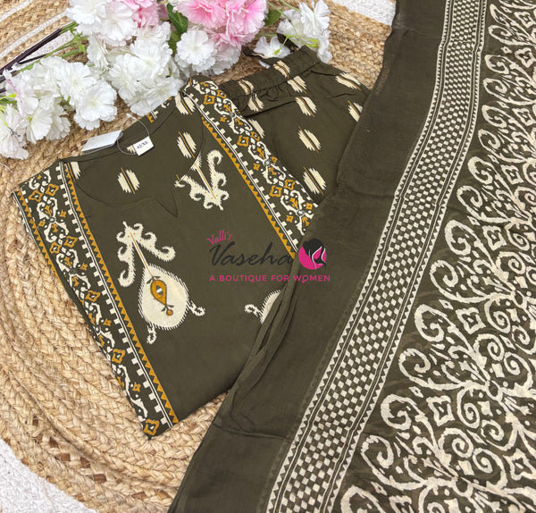 Ready Made |Salwar, Kameez & Duppatta(3pc)|Cotton |VVRMS020