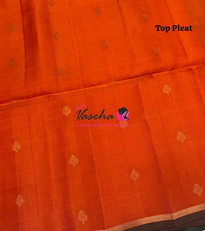 Pure Soft Silk Saree - Partly Pallu -  Half & Half Saree - VVPSS088