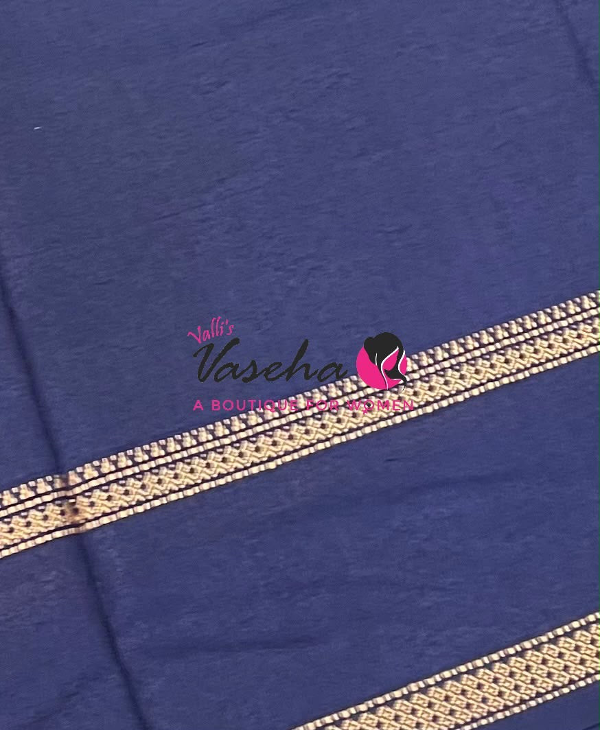 Casual Wear - Fancy Mixed Cotton - Navy Blue Shade - VVFMC007