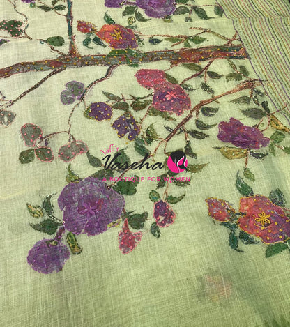 French Knot - Tissue Saree  - VVLFN024