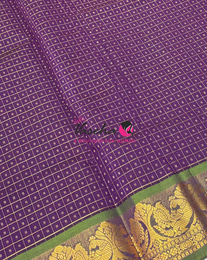 Semi Silk Cotton Saree Lakshadeepam Shade |VVSSC009