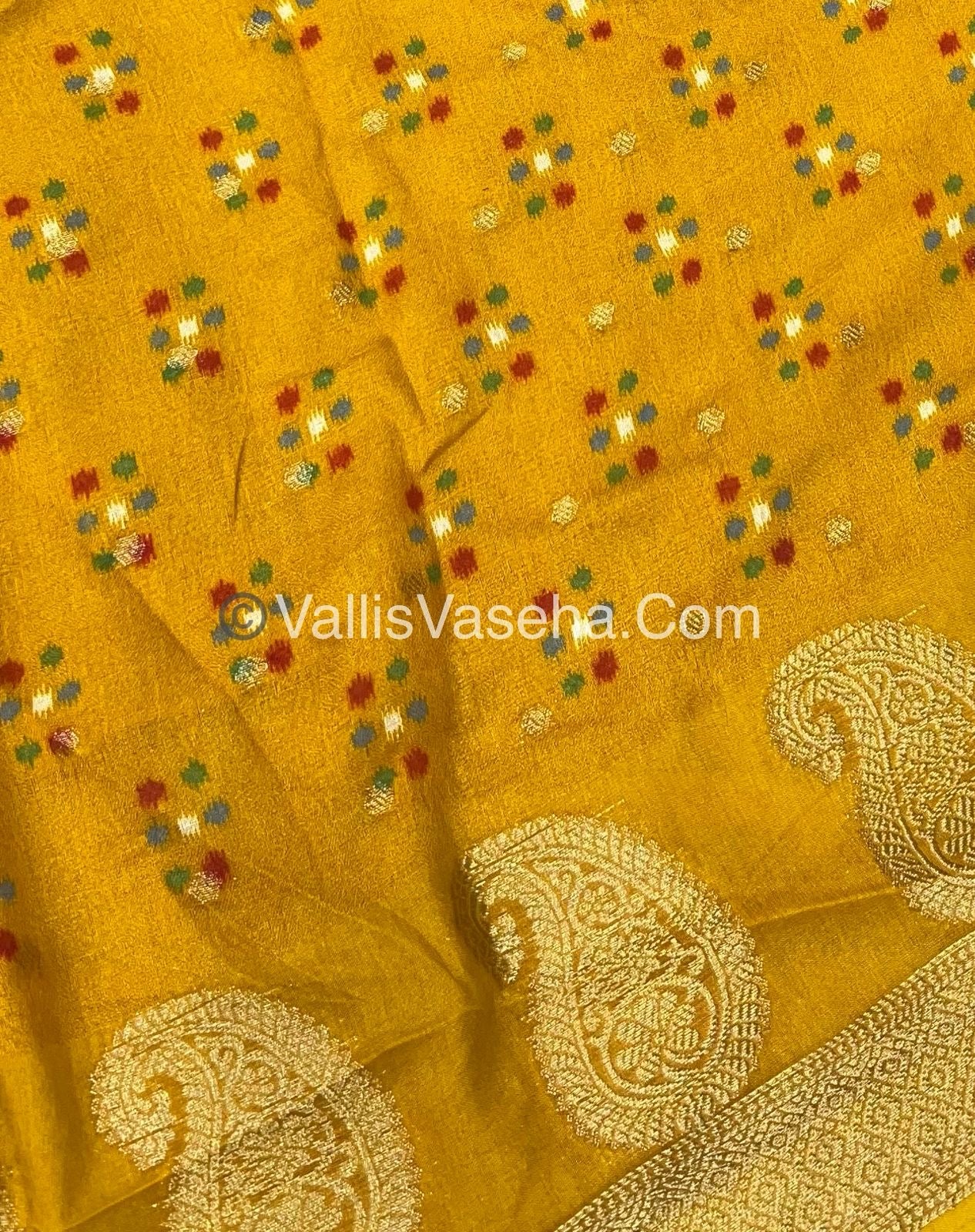 Mashmelow - Chiffon / Georgette Saree - Yellow Shade - VVMMS001