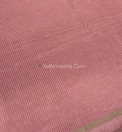 Semi Tussar Silk  - Pink Shade - VVSTS042