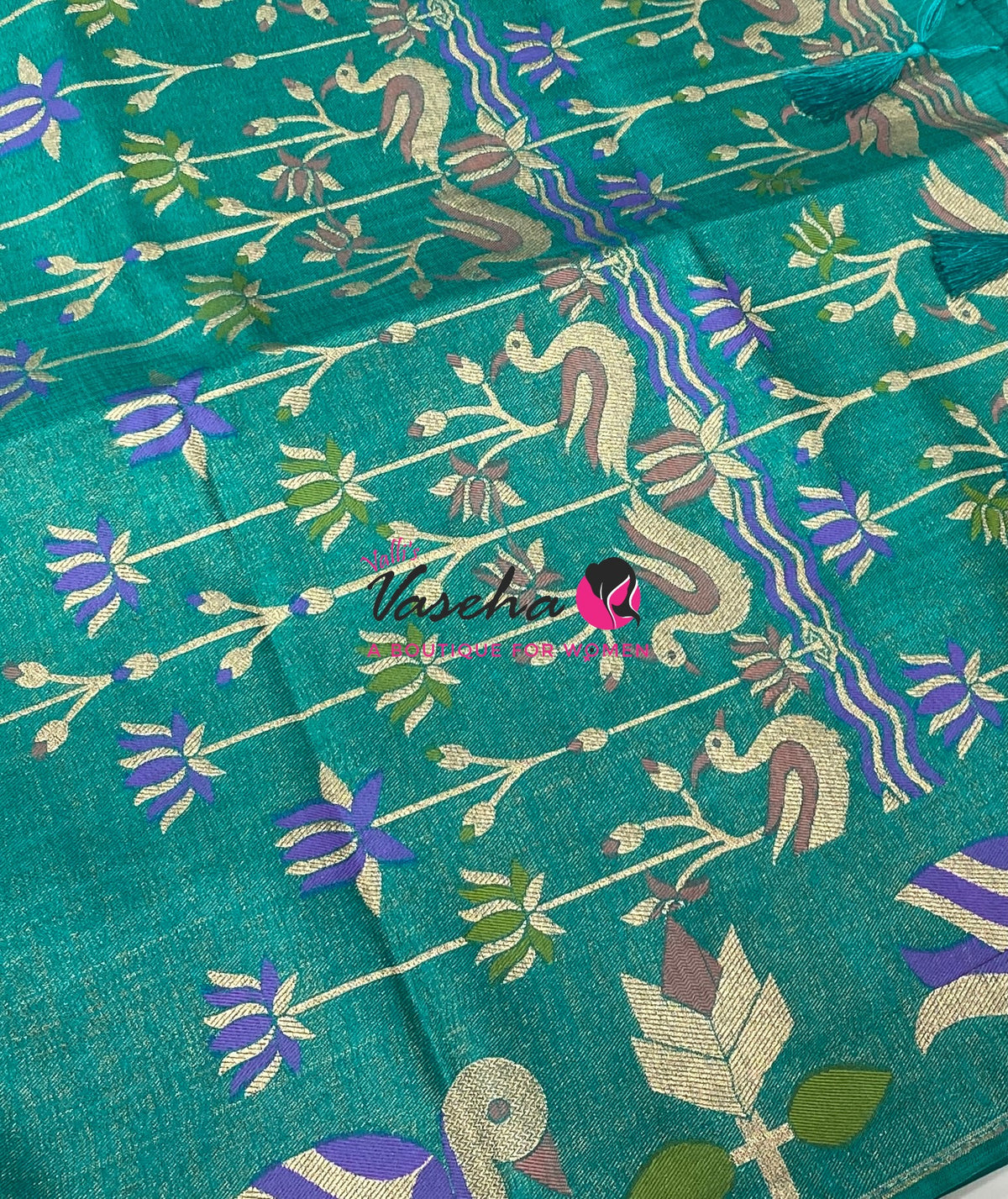 Banarasi - Heritage Meenakari Silk - Blue  Shade - VVBHS014