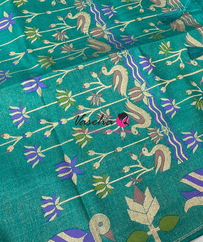 Banarasi - Heritage Meenakari Silk - Blue  Shade - VVBHS014