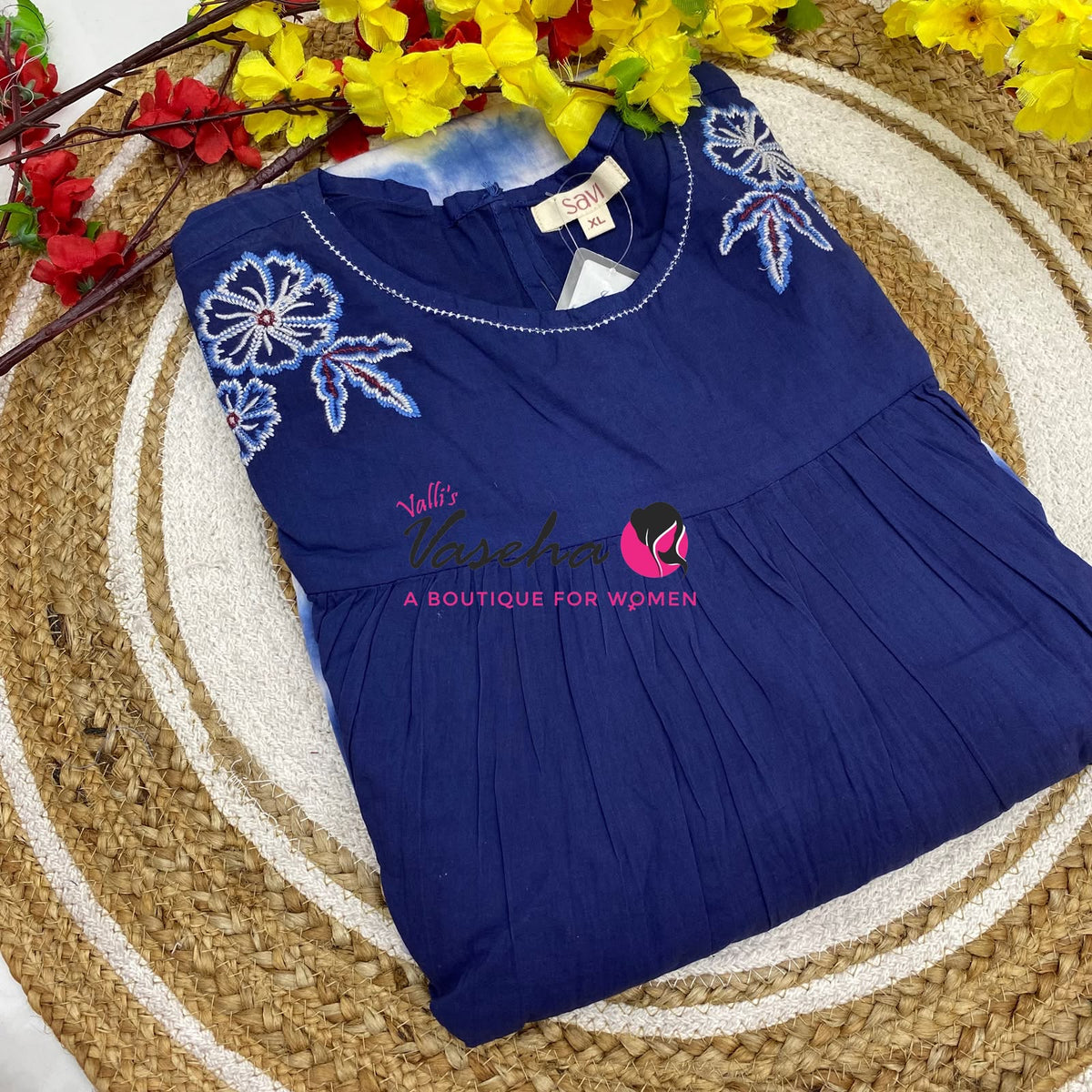Ready Made - Jaipur Cotton - Shibori Design - Maxi / Frock Style - VVRM002