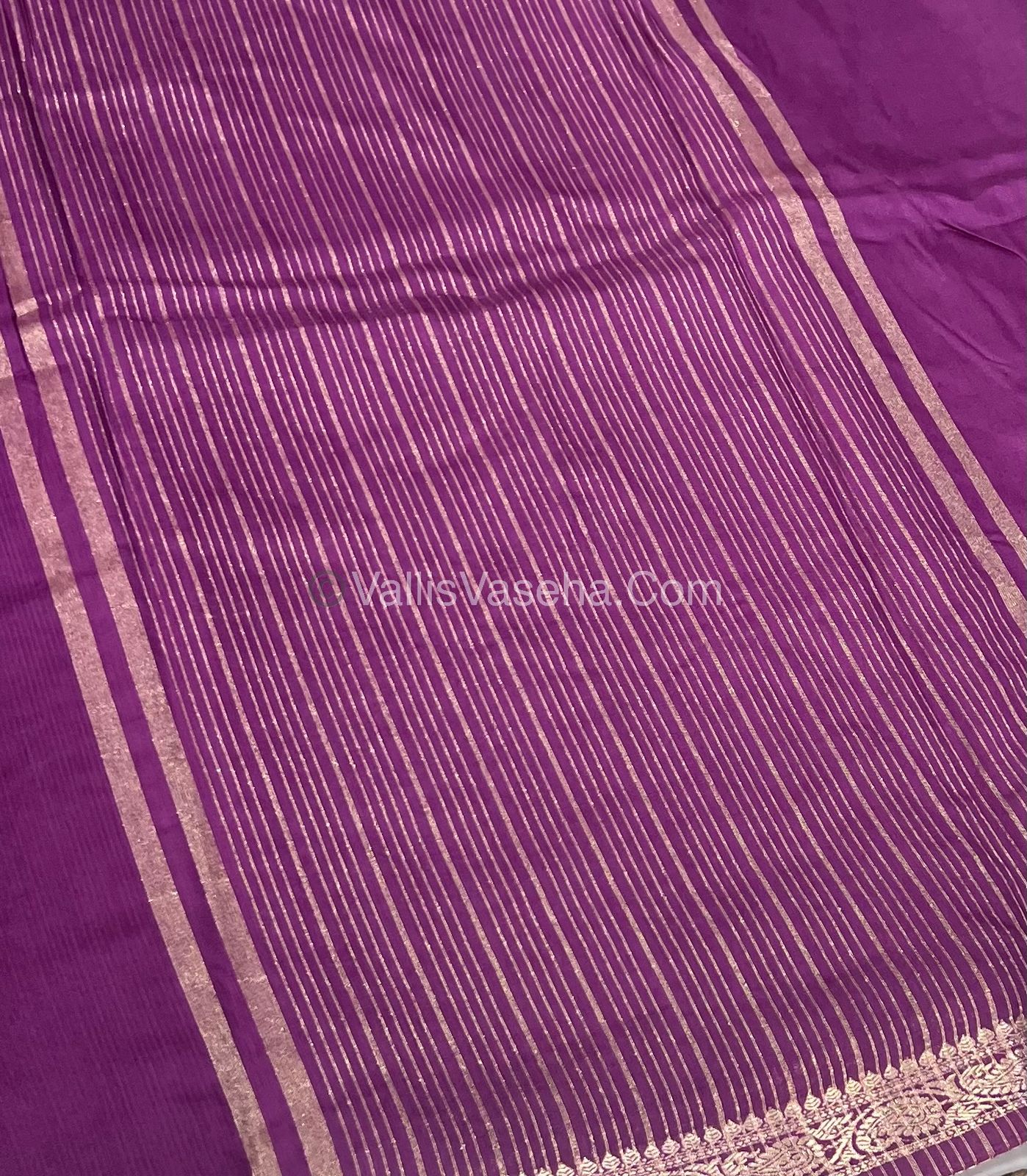 Semi Crepe Silk - Purplish Pink Shade - VVSCS005