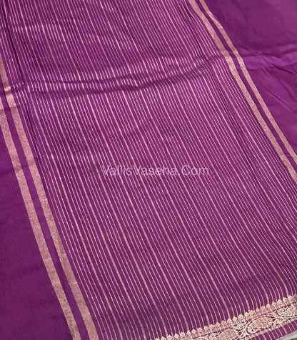 Semi Crepe Silk - Purplish Pink Shade - VVSCS005