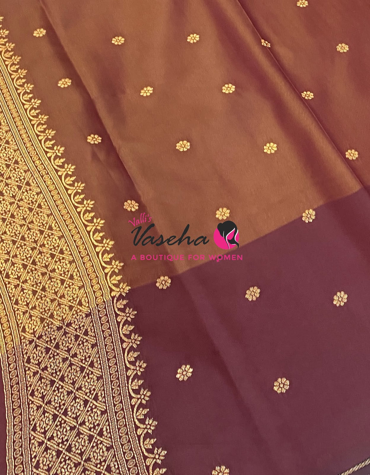 Semi Soft Silk - Dual Tone Venthayam Yellow With Merunish Brown Combo -VVSSS039
