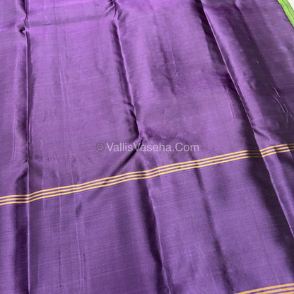 Half Mix - Pure Soft Silk Saree - Long Retta Petta Border with Butta - VVPSS050