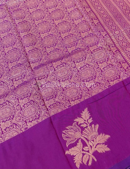 Semi Soft Silk - Purplish Pink Shade -VVSSS019