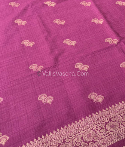 Banarasi - Heritage Silk - Semi Kathan Silk - Onion Pink Shade- VVBHS004