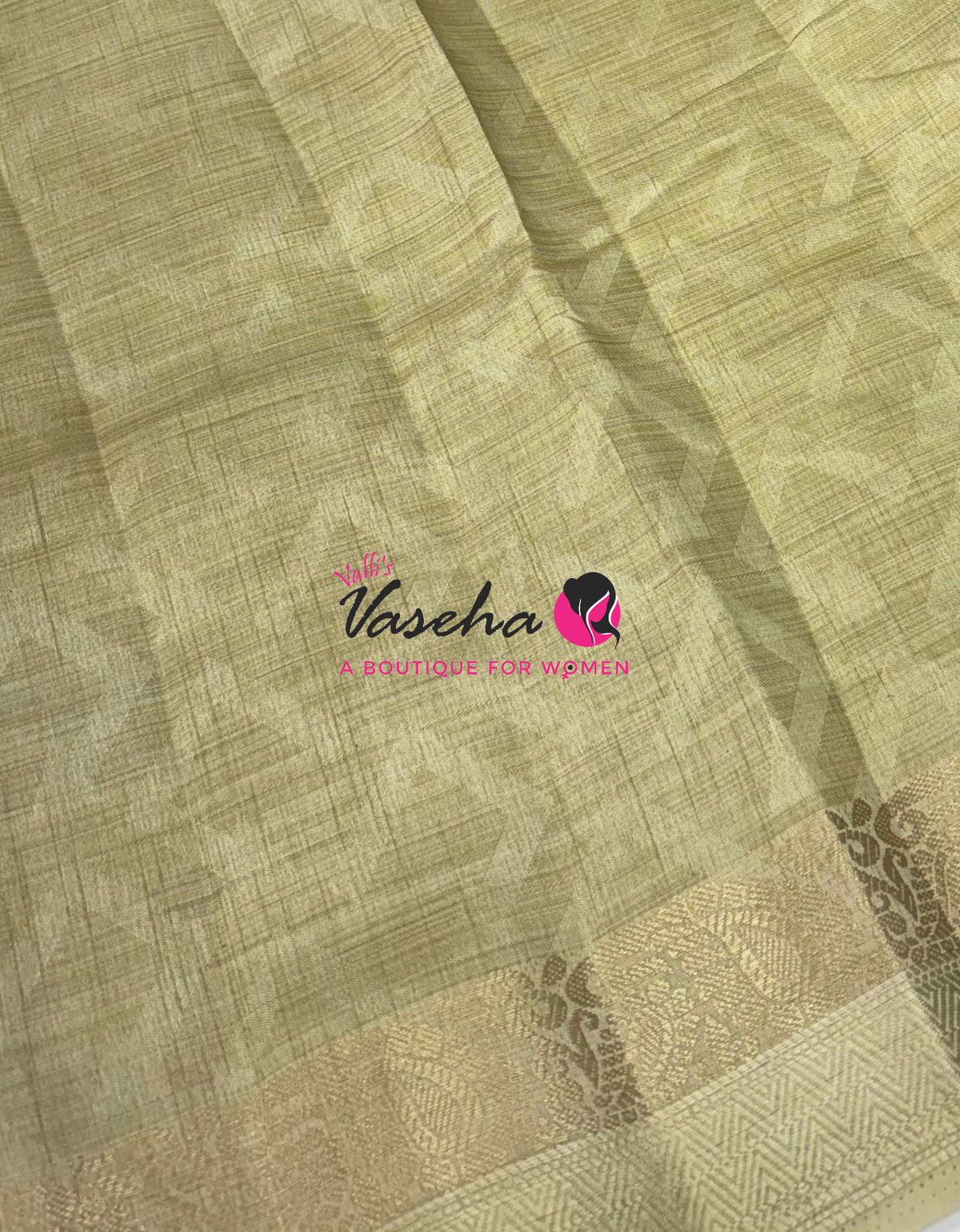 Semi Tussar Silk Saree | Creamish Gold Shade |VVSTS059