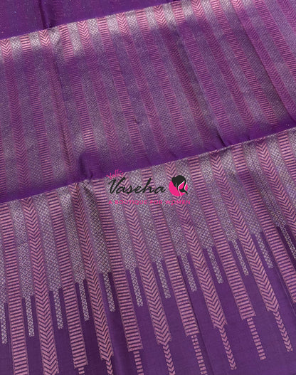Pure Soft Silk Saree  -  Purple Shade - VVPSS129