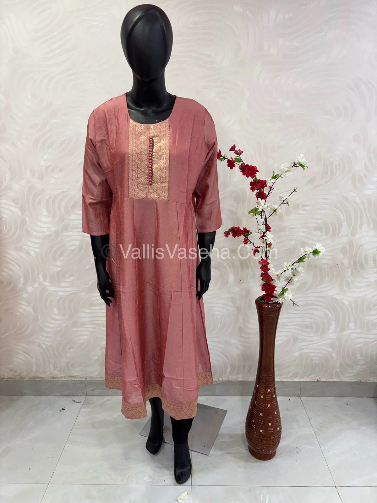 Ready Made - Anarkali - Vichitra Silk -   VVRAK001