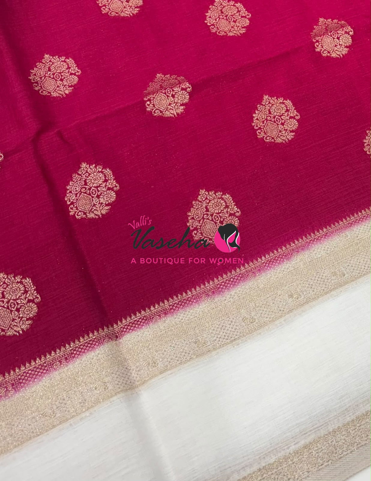 Banarasi - Heritage - Contrast  - Retta Petta border - VVBHS017